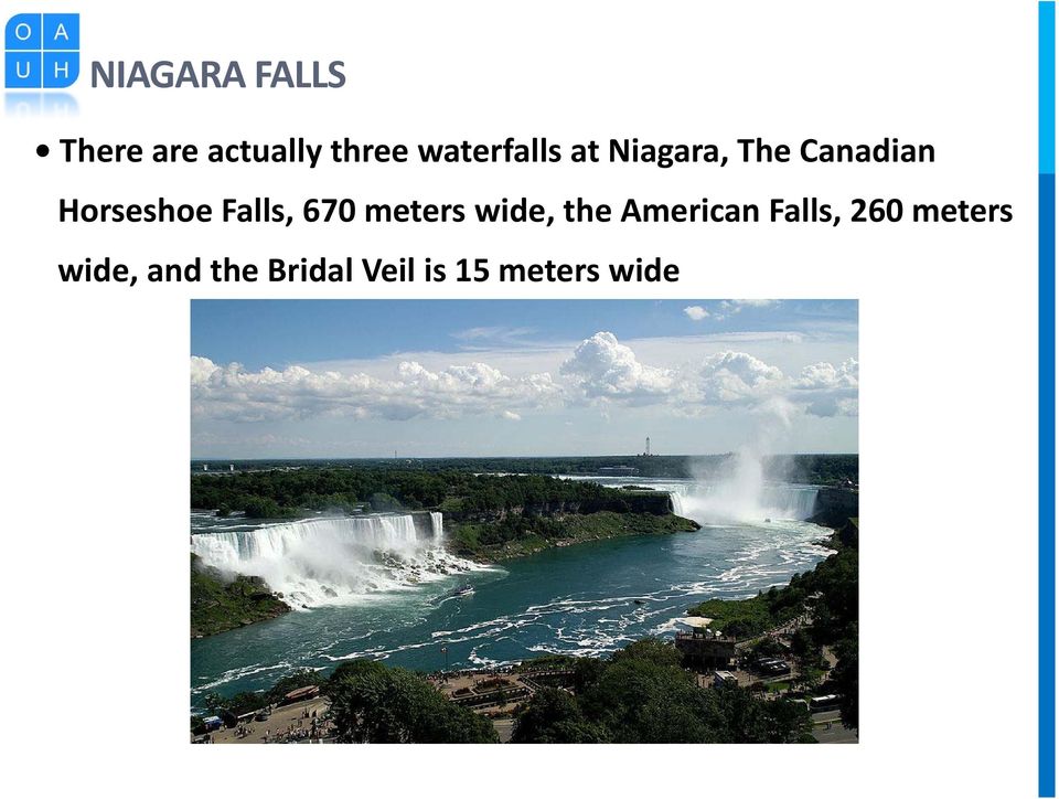 Falls, 670 meters wide, the American Falls,