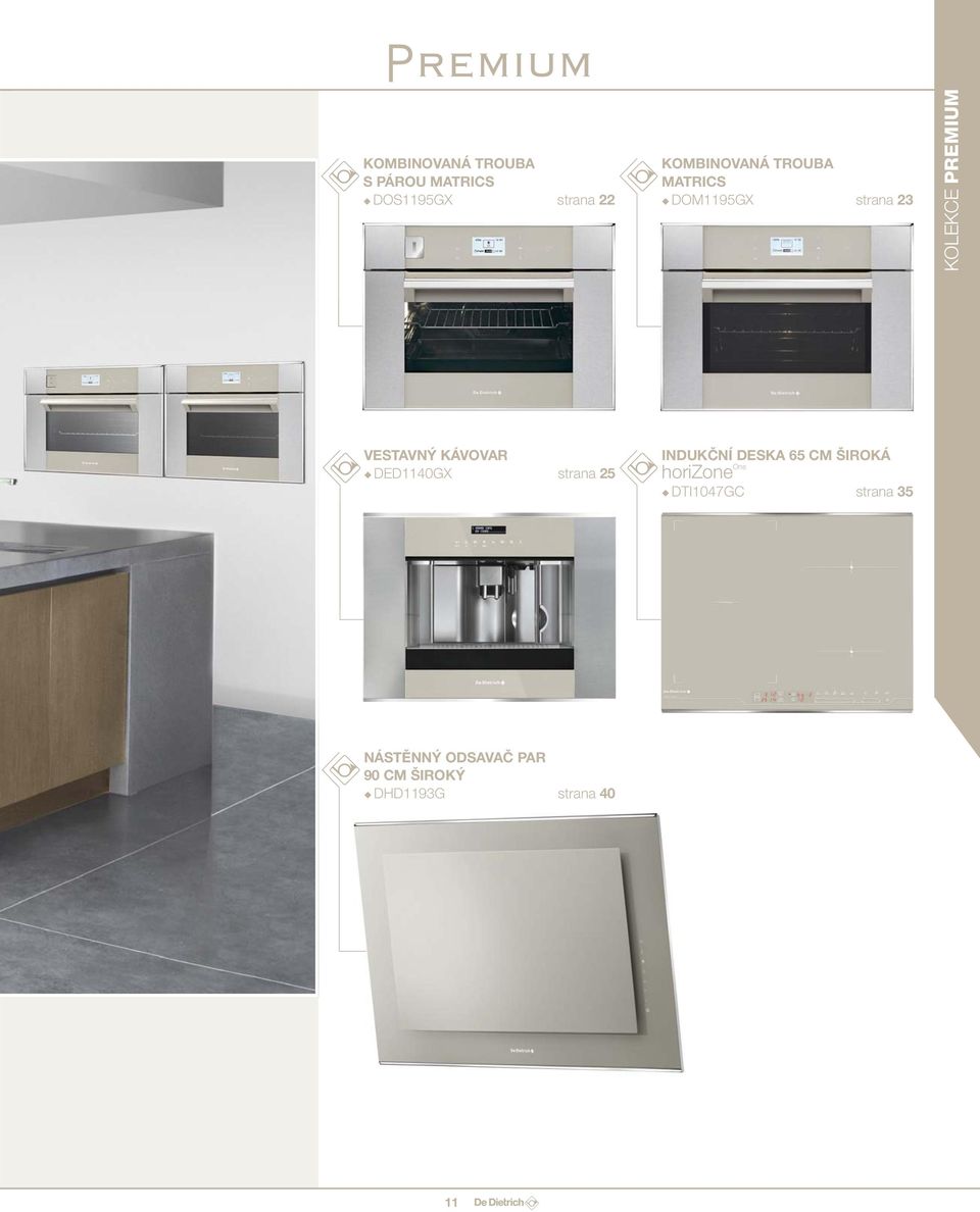 DED1140GX strana 25 INDUKČNÍ DESKA 65 CM ŠIROKÁ horizone One