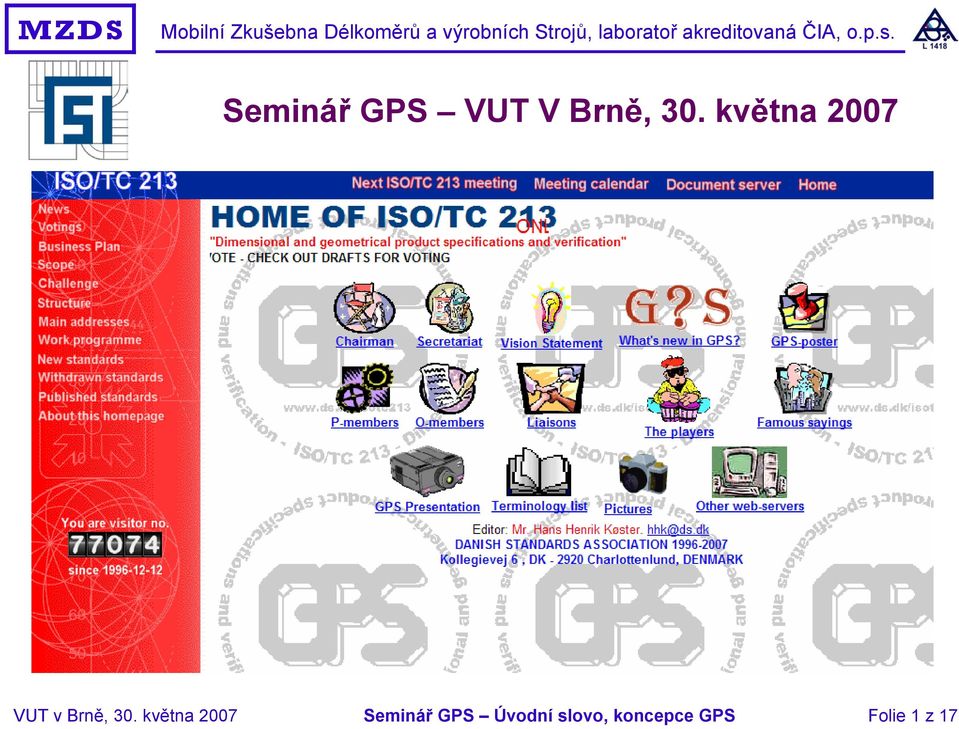 května 2007 Seminář GPS