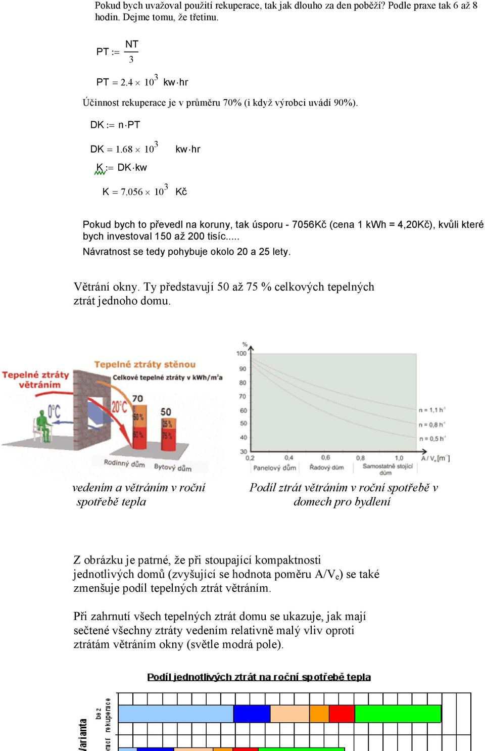 056 10 3 Kč Pkud bych t převedl na kruny, tak úspru - 7056Kč (cena 1 kwh = 4,20Kč), kvůli které bych investval 150 až 200 tisíc... Návratnst se tedy phybuje kl 20 a 25 lety. Větrání kny.