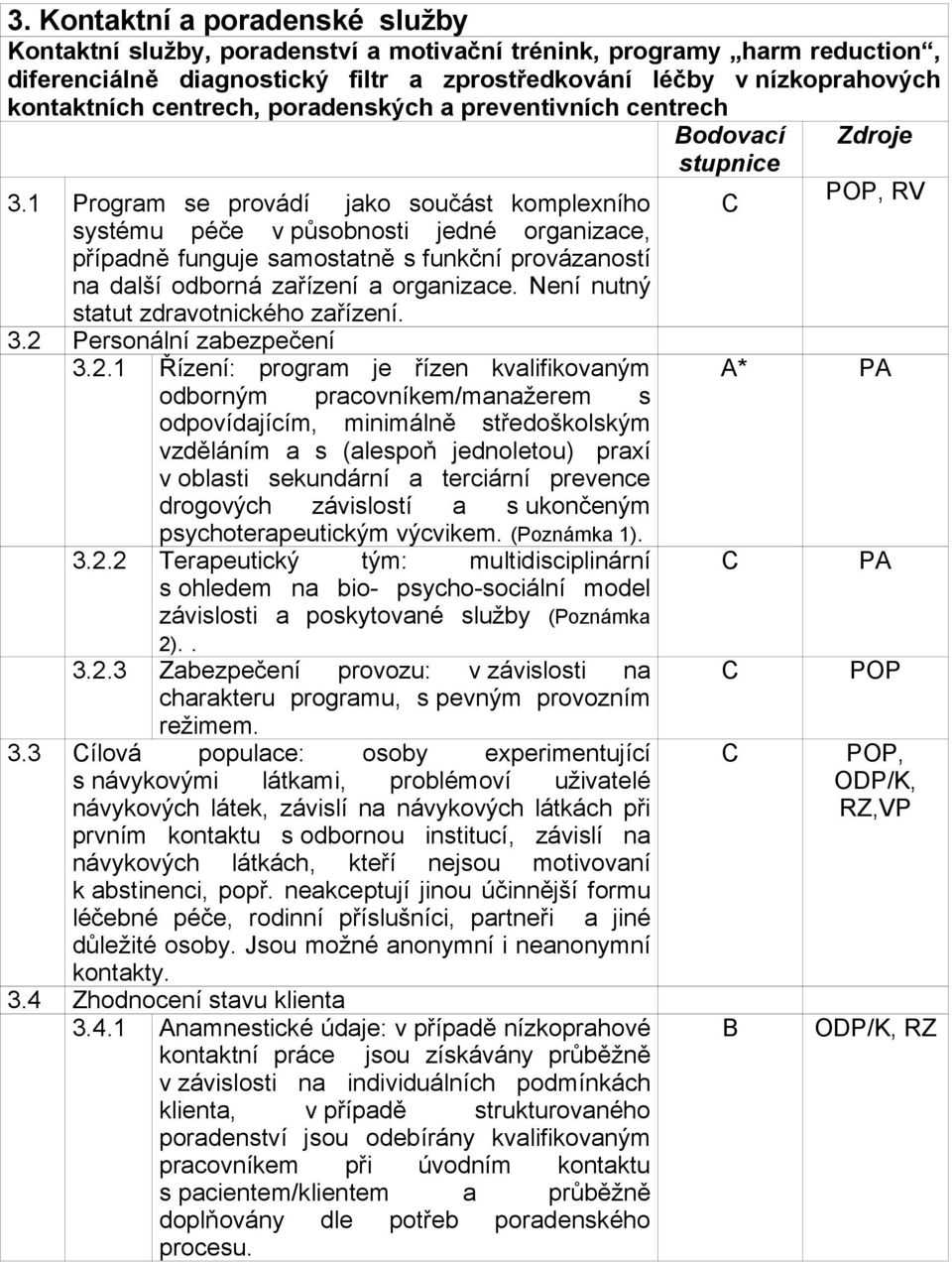 1 Program se provádí jako součást komplexního systému péče v působnosti jedné organizace, případně funguje samostatně s funkční provázaností na další odborná zařízení a organizace.