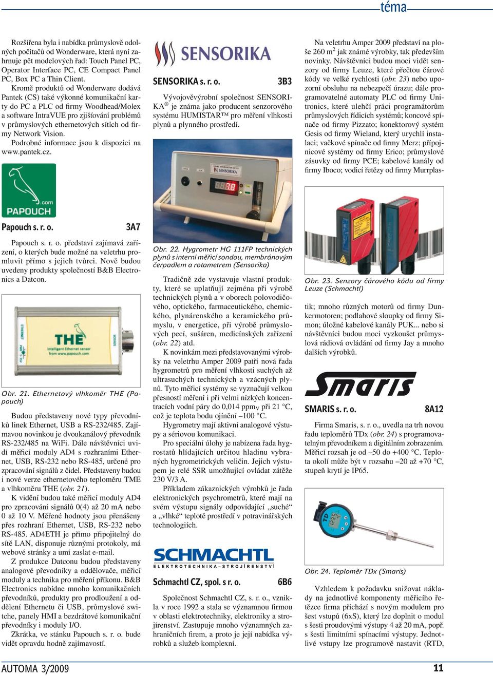 firmy Network Vision. Podrobné informace jsou k dispozici na www.pantek.cz. SENSORIKA s. r. o.