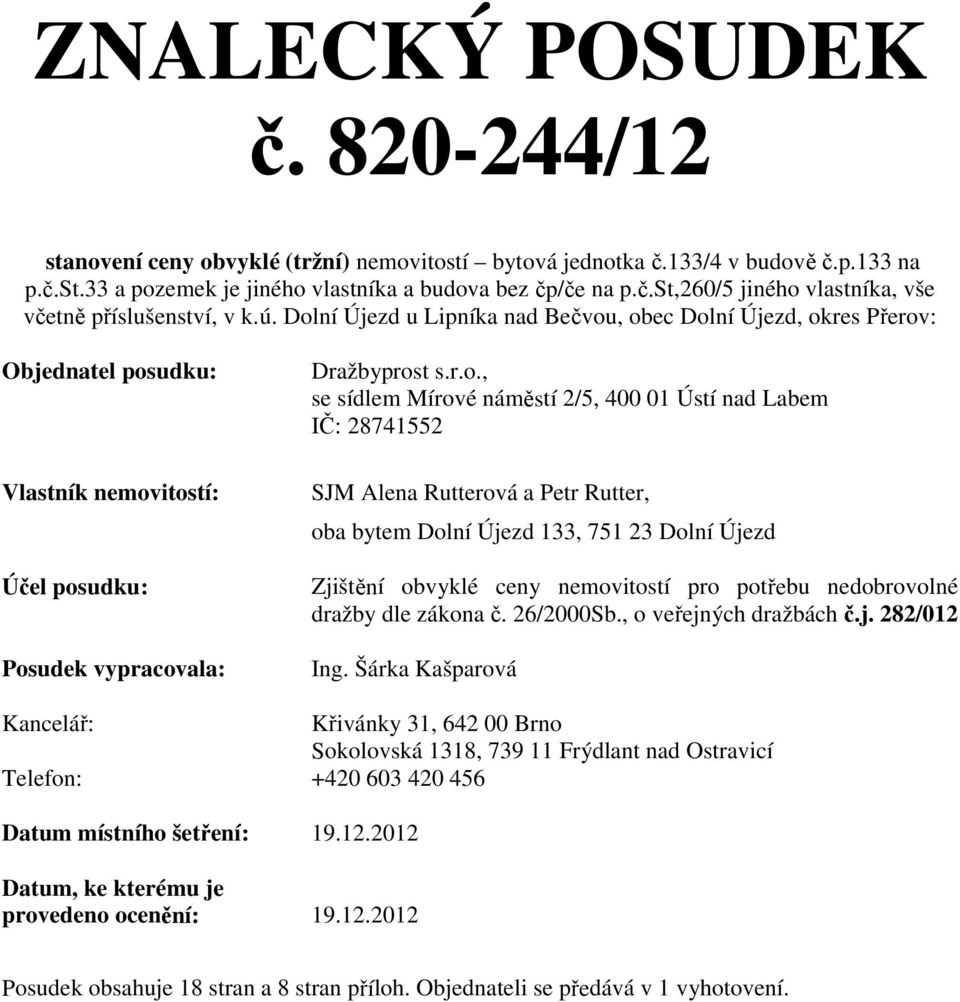 ní Újezd u Lipníka nad Bečvou