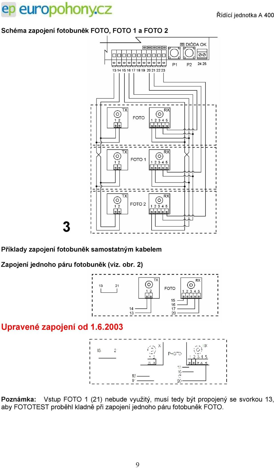 2) Upravené zapojení od 1.6.