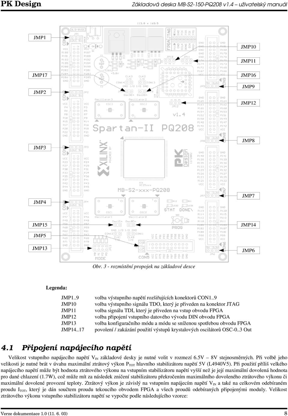 konfiguračního módu a módu se sníženou spotřebou obvodu FPGA povolení / zakázání použití výstupů krystalových oscilátorů OSC-0..3 Out 4.