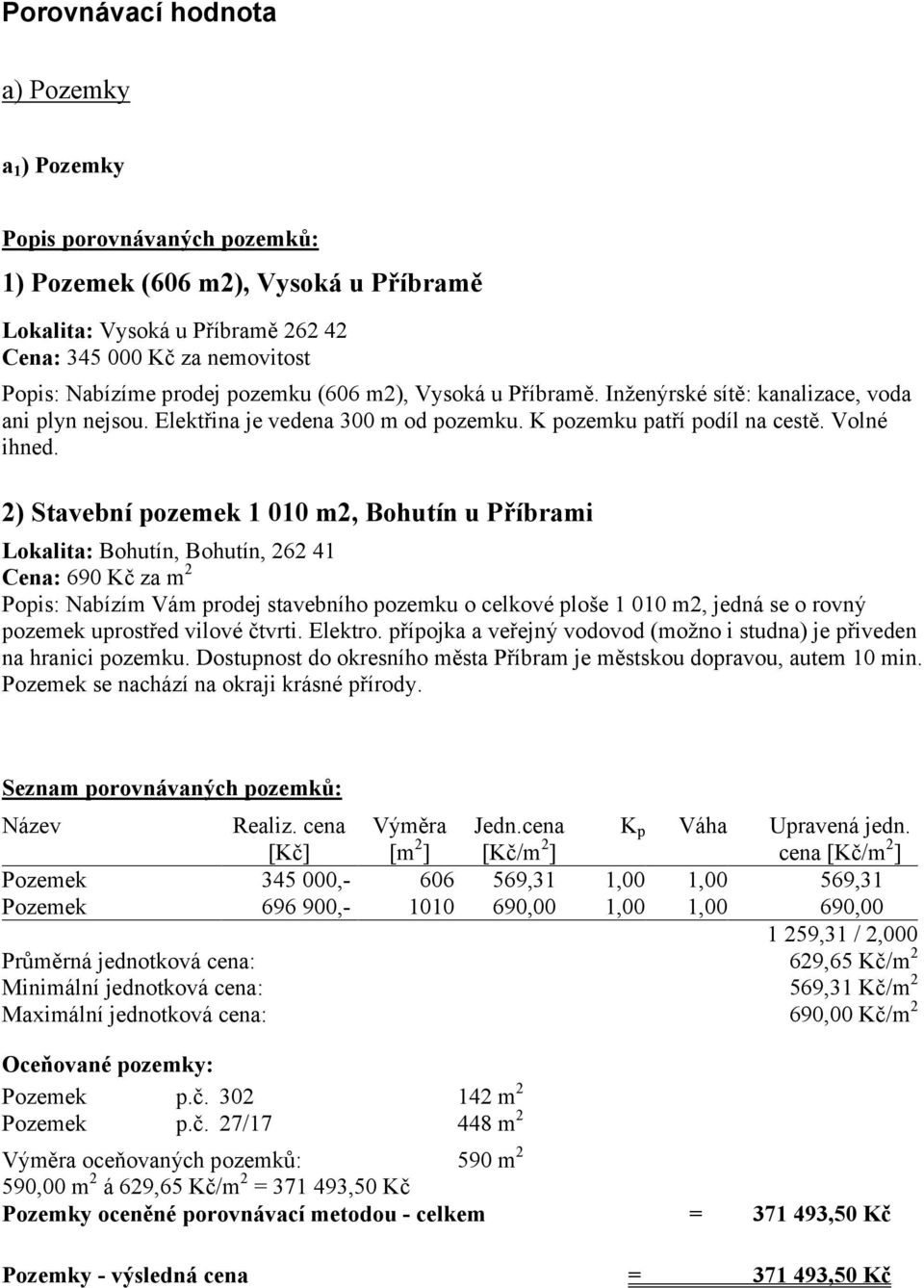 2) Stavební pozemek 1 010 m2, Bohutín u Příbrami Lokalita: Bohutín, Bohutín, 262 41 Cena: 690 Kč za m 2 Popis: Nabízím Vám prodej stavebního pozemku o celkové ploše 1 010 m2, jedná se o rovný pozemek