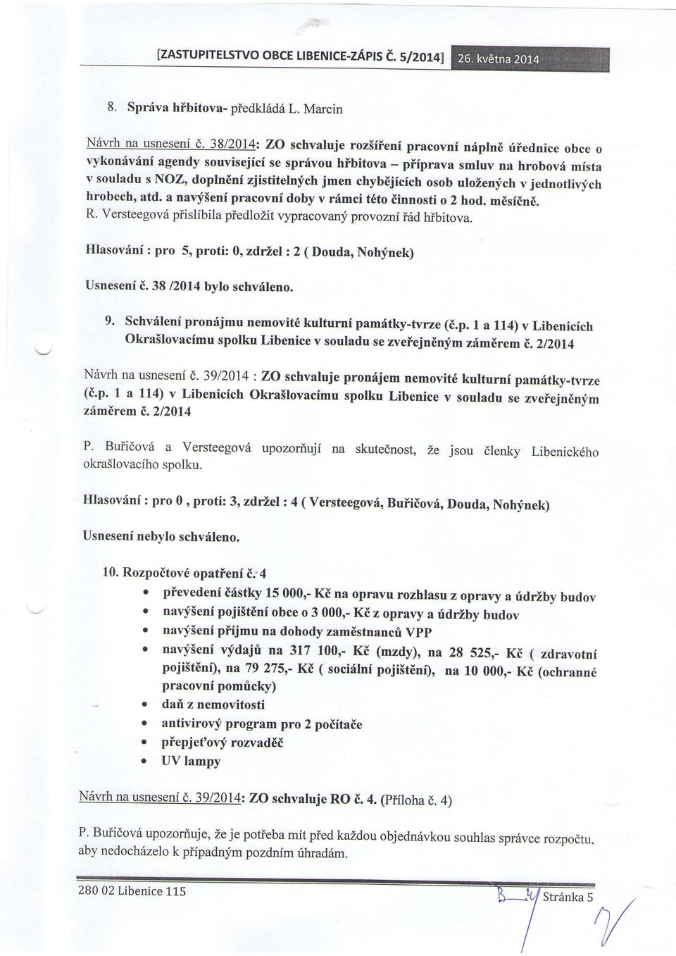 v jedngivych hrbech, td. nvy5enf prcvni dby v rdmci t6t iinnsti 2 hd. m6siin6. R. versteegv6 piislibil piedlzit vyprcvny prvznf i6d hibitv.