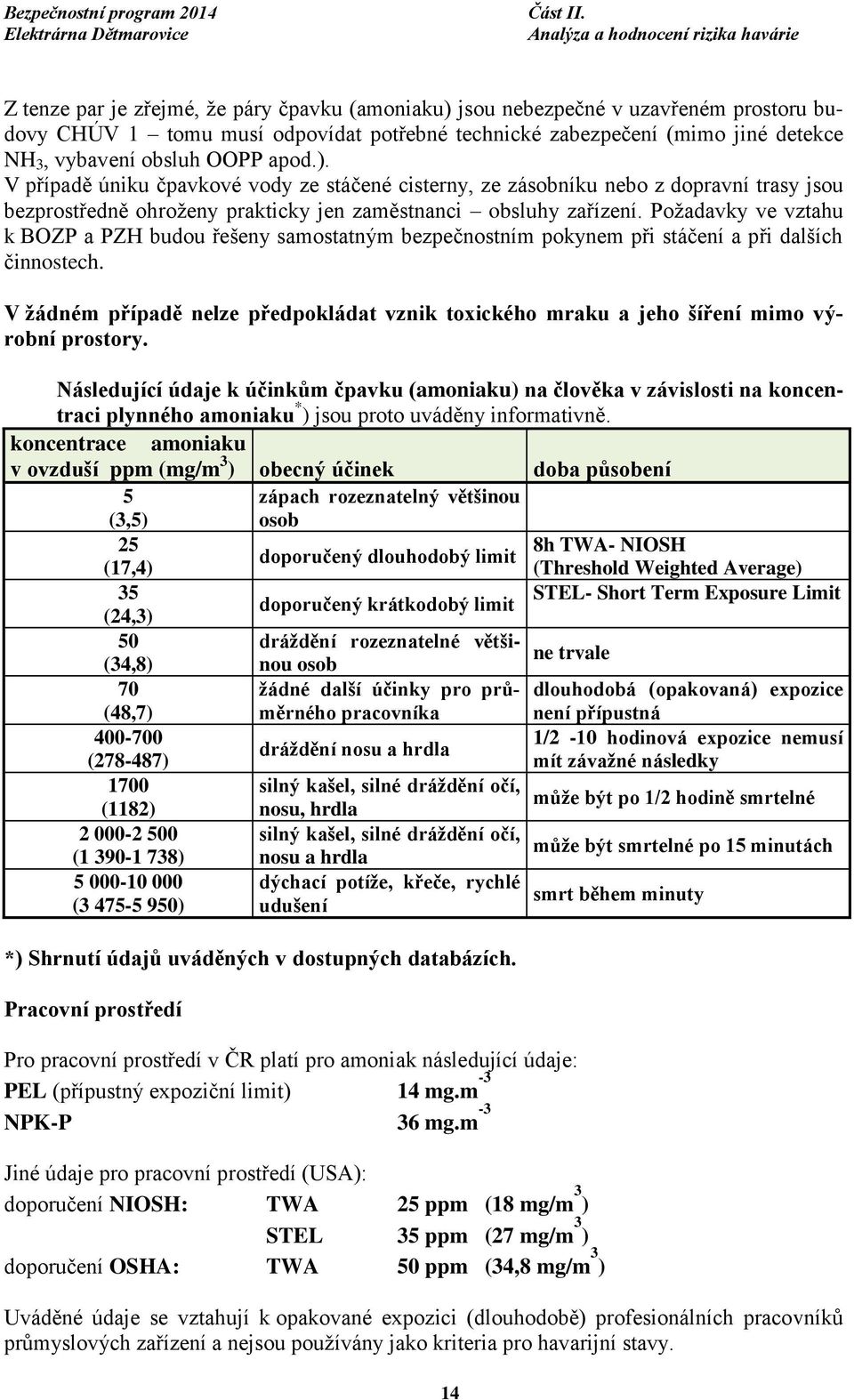Požadavky ve vztahu k BOZP a PZH budou řešeny samostatným bezpečnostním pokynem při stáčení a při dalších činnostech.