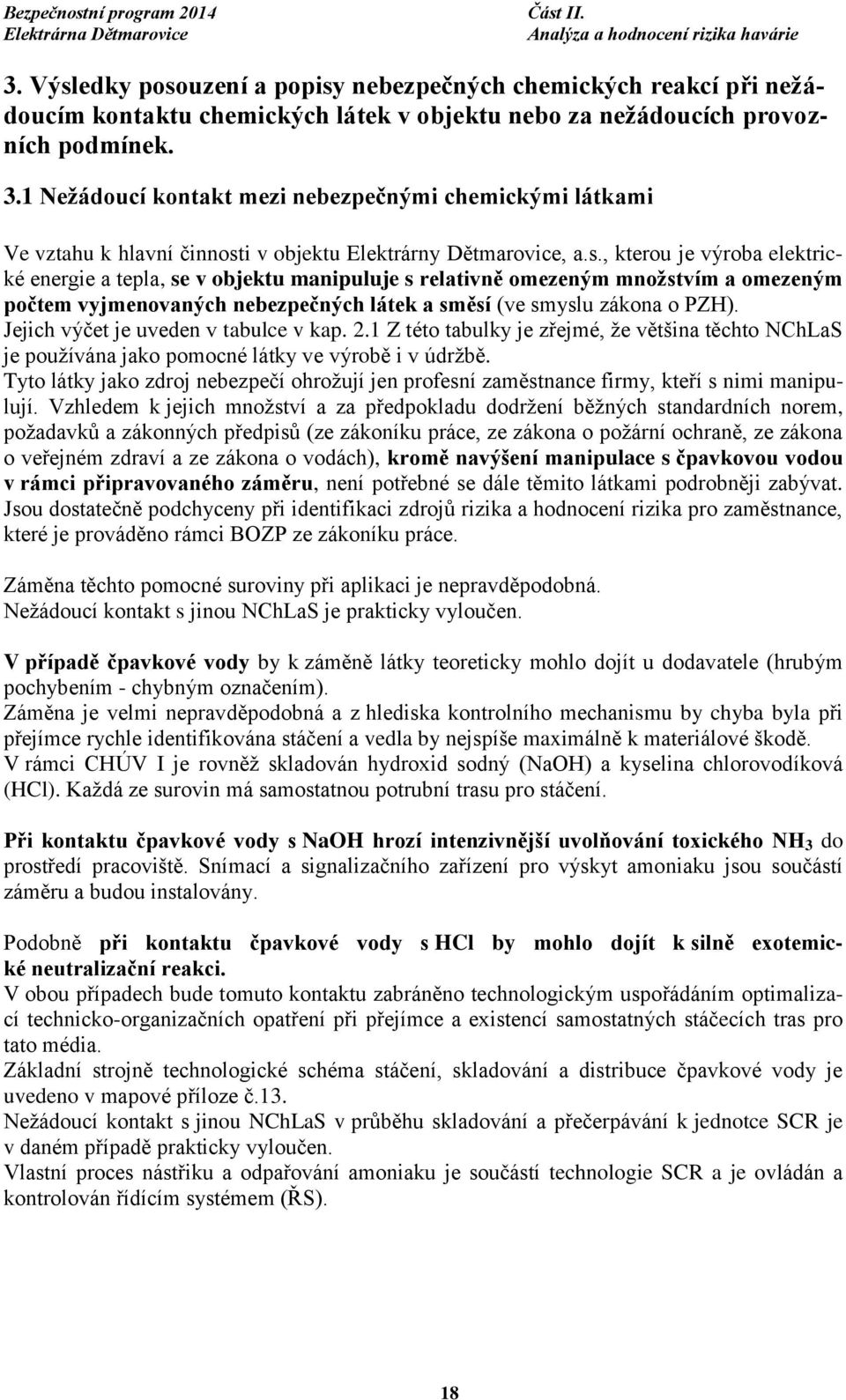 i v objektu Elektrárny Dětmarovice, a.s.
