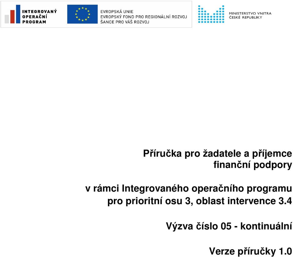 programu pro prioritní osu 3, oblast