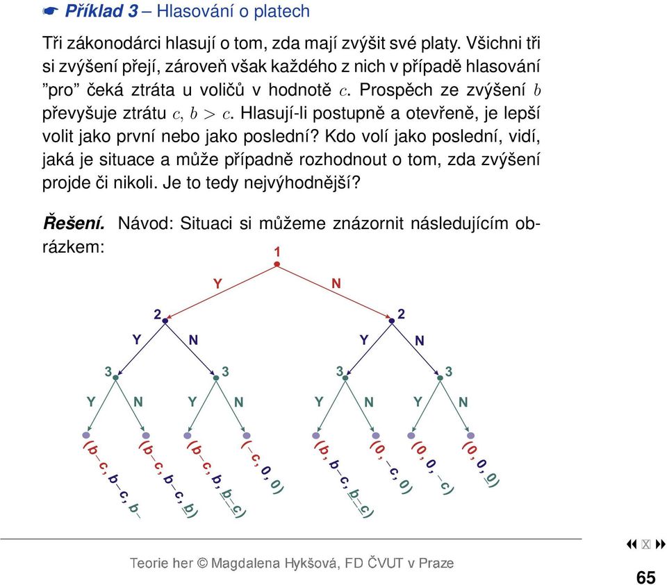 Hlasují-li postupně a otevřeně, je lepší volit jako první nebo jako poslední?