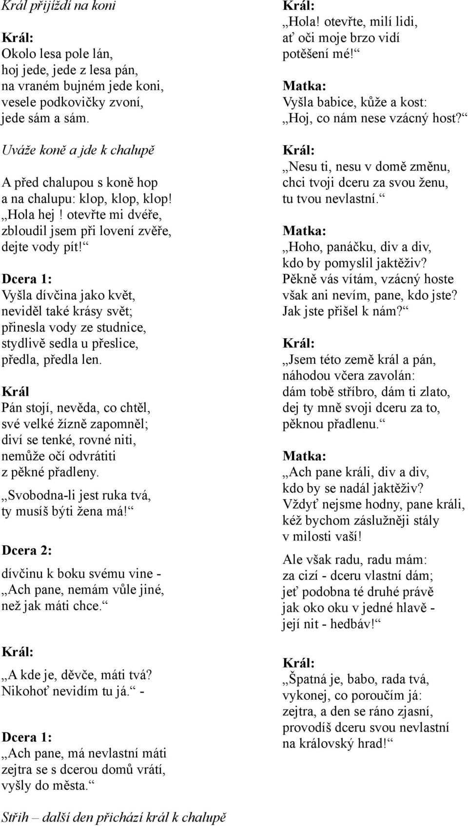 Zlatý kolovrat. Divadelní inscenace dle stejnojmenné básně publikované ve  sbírce Kytice (dříve Kytice z pověstí národních ) - PDF Free Download