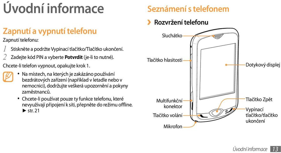 Na místech, na kterých je zakázáno používání bezdrátových zařízení (například v letadle nebo v nemocnici), dodržujte veškerá upozornění a pokyny zaměstnanců.