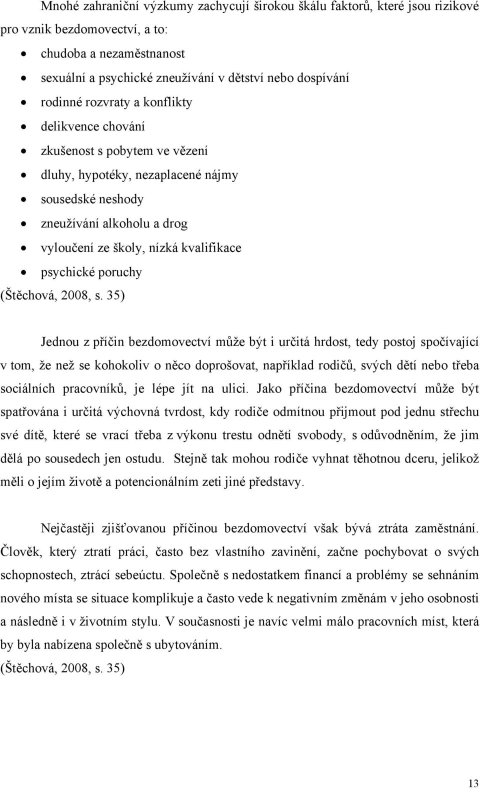 poruchy (Štěchová, 2008, s.