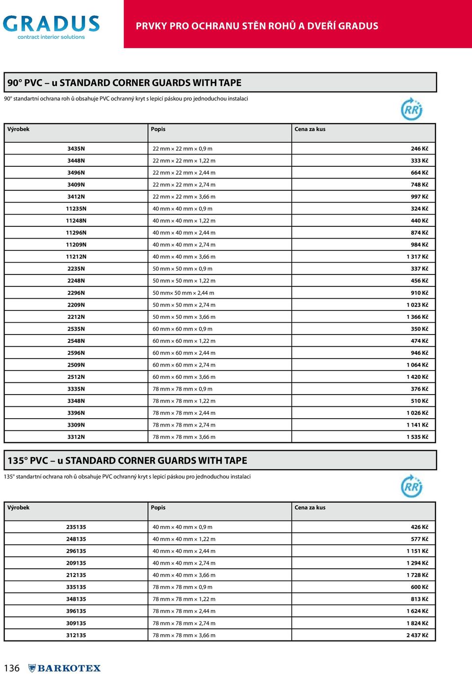 440 Kč 11296N 40 mm 40 mm 2,44 m 874 Kč 11209N 40 mm 40 mm 2,74 m 984 Kč 11212N 40 mm 40 mm 3,66 m 1 317 Kč 2235N 50 mm 50 mm 0,9 m 337 Kč 2248N 50 mm 50 mm 1,22 m 456 Kč 2296N 50 mm 50 mm 2,44 m 910