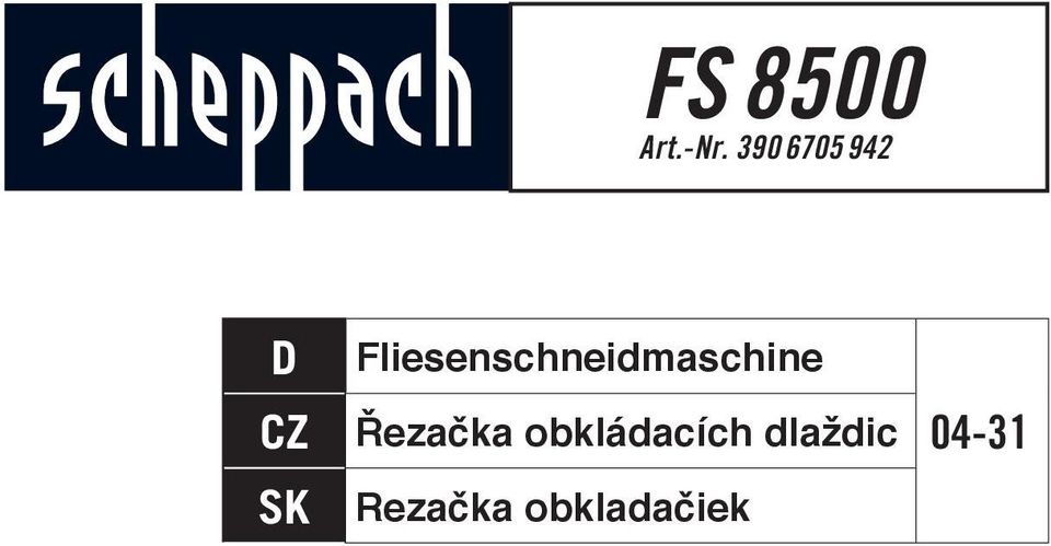 Fliesenschneidmaschine