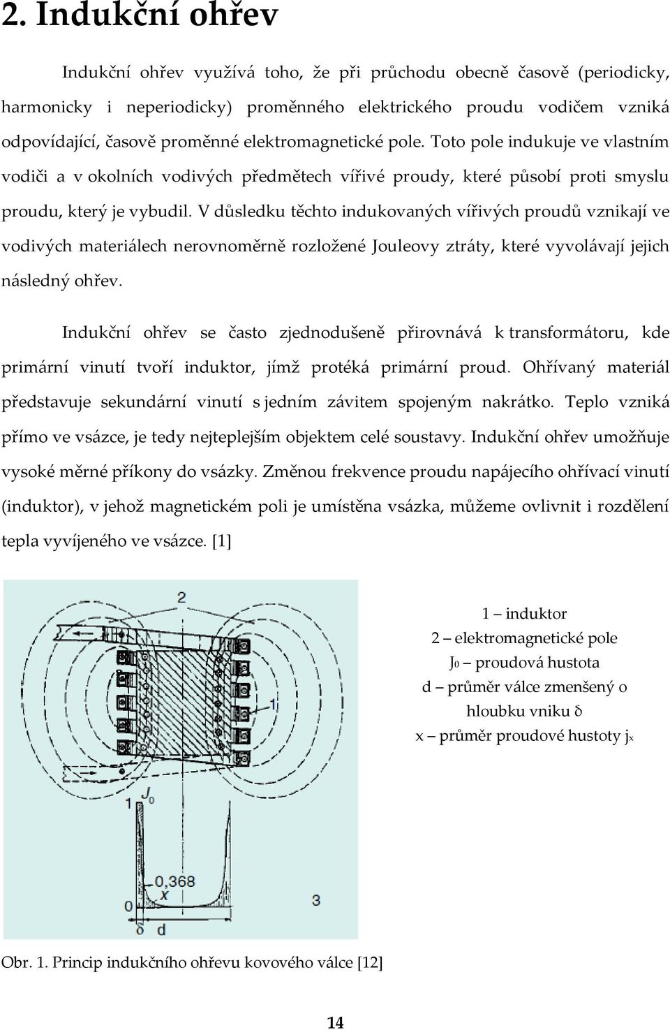 V důsledku těchto indukovaných vířivých proudů vznikají ve vodivých materiálech nerovnoměrně rozložené Jouleovy ztráty, které vyvolávají jejich následný ohřev.