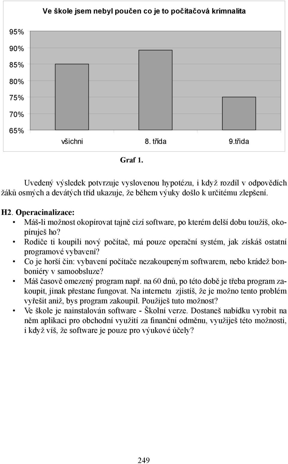 Operacinalizace: Máš-li možnost okopírovat tajně cizí software, po kterém delší dobu toužíš, okopíruješ ho?