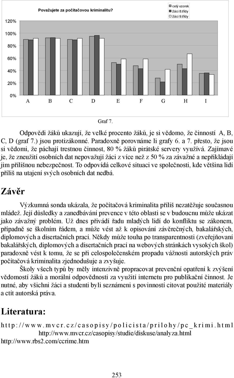 pravidel hesel bez F vědomí pošty G osobních H dat osobních I dat zesměšňujcich kopírování majitele zpráv hudebních a filmových kopii Odpovědi žáků ukazují, že velké procento žáků, je si vědomo, že