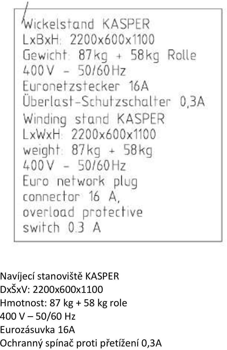 kg role 400 V 50/60 Hz Eurozásuvka