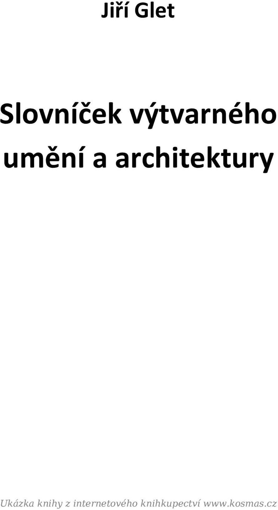 architektury Ukázka knihy