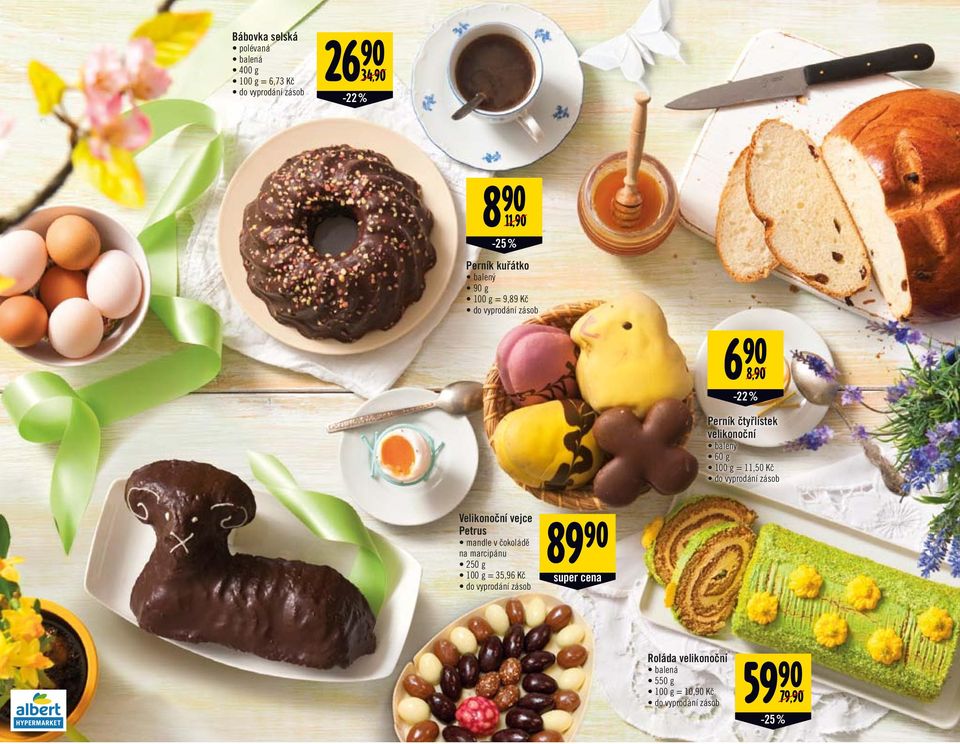 balený 60 g = 11,50 Kč do vyprodání zásob Velikonoční vejce Petrus mandle v čokoládě na marcipánu 250 g