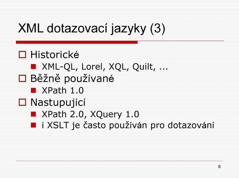 .. Běžně používané XPath 1.