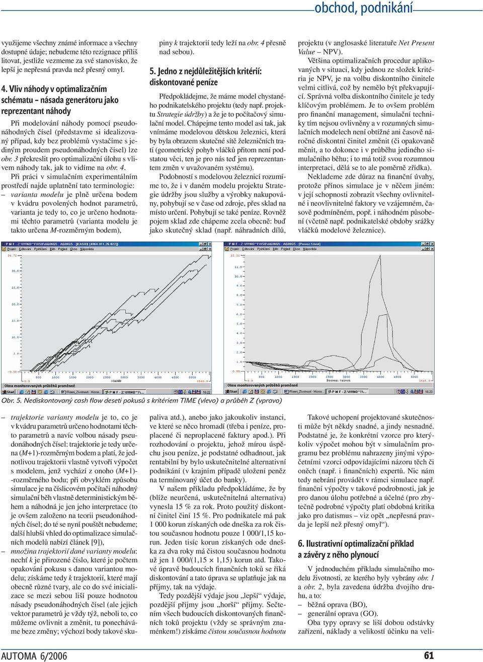 jediným proudem pseudonáhodných čísel) lze obr. 3 překreslit pro optimalizační úlohu s vlivem náhody tak, jak to vidíme na obr. 4.