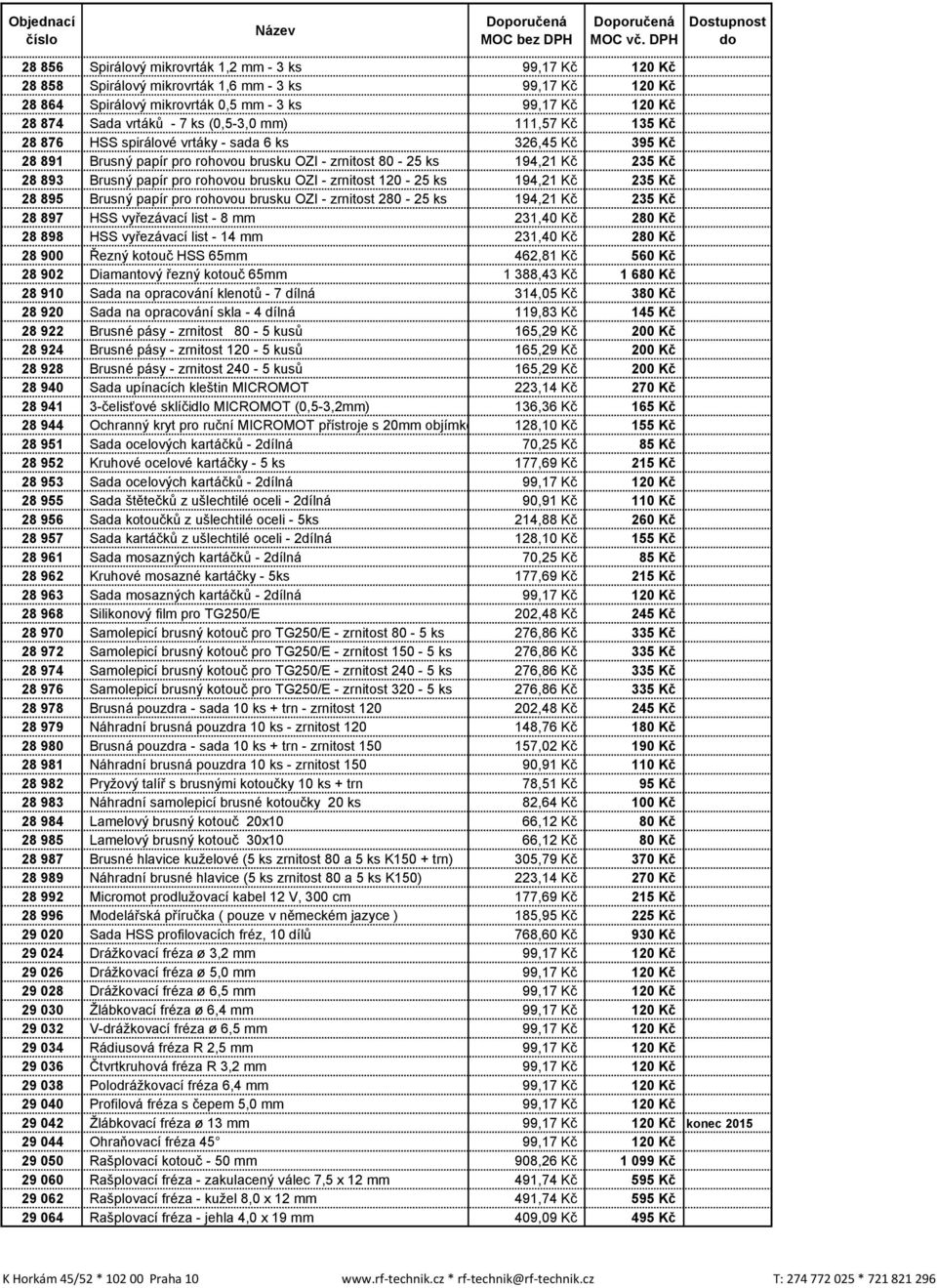 brusku OZI - zrnitost 120-25 ks 194,21 Kč 235 Kč 28 895 Brusný papír pro rohovou brusku OZI - zrnitost 280-25 ks 194,21 Kč 235 Kč 28 897 HSS vyřezávací list - 8 mm 231,40 Kč 280 Kč 28 898 HSS