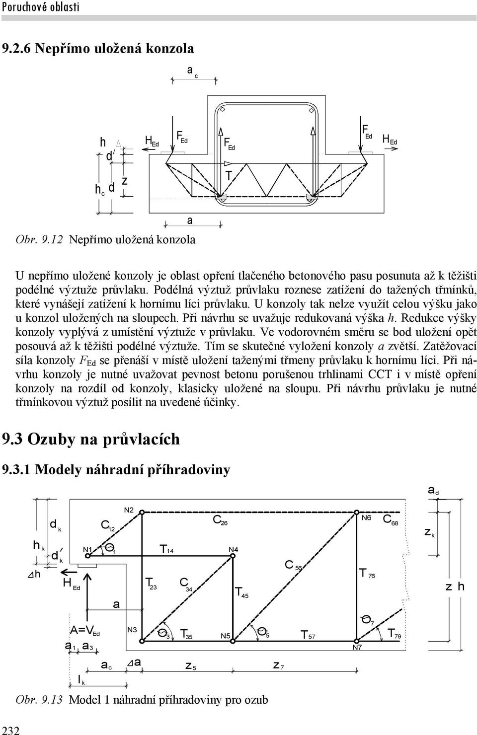 Reukce výšky konoly vyplývá umístění výtuže v průvlku. Ve voorovném směru se bo uložení opět posouvá ž k těžišti poélné výtuže. ím se skutečné vyložení konoly větší.