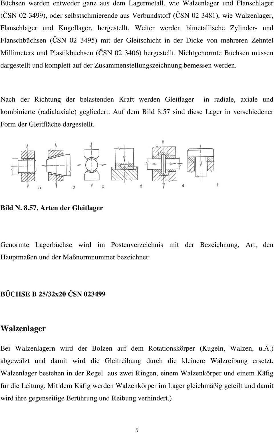 Nichtgenormte Büchsen müssen dargestellt und komplett auf der Zusammenstellungszeichnung bemessen werden.