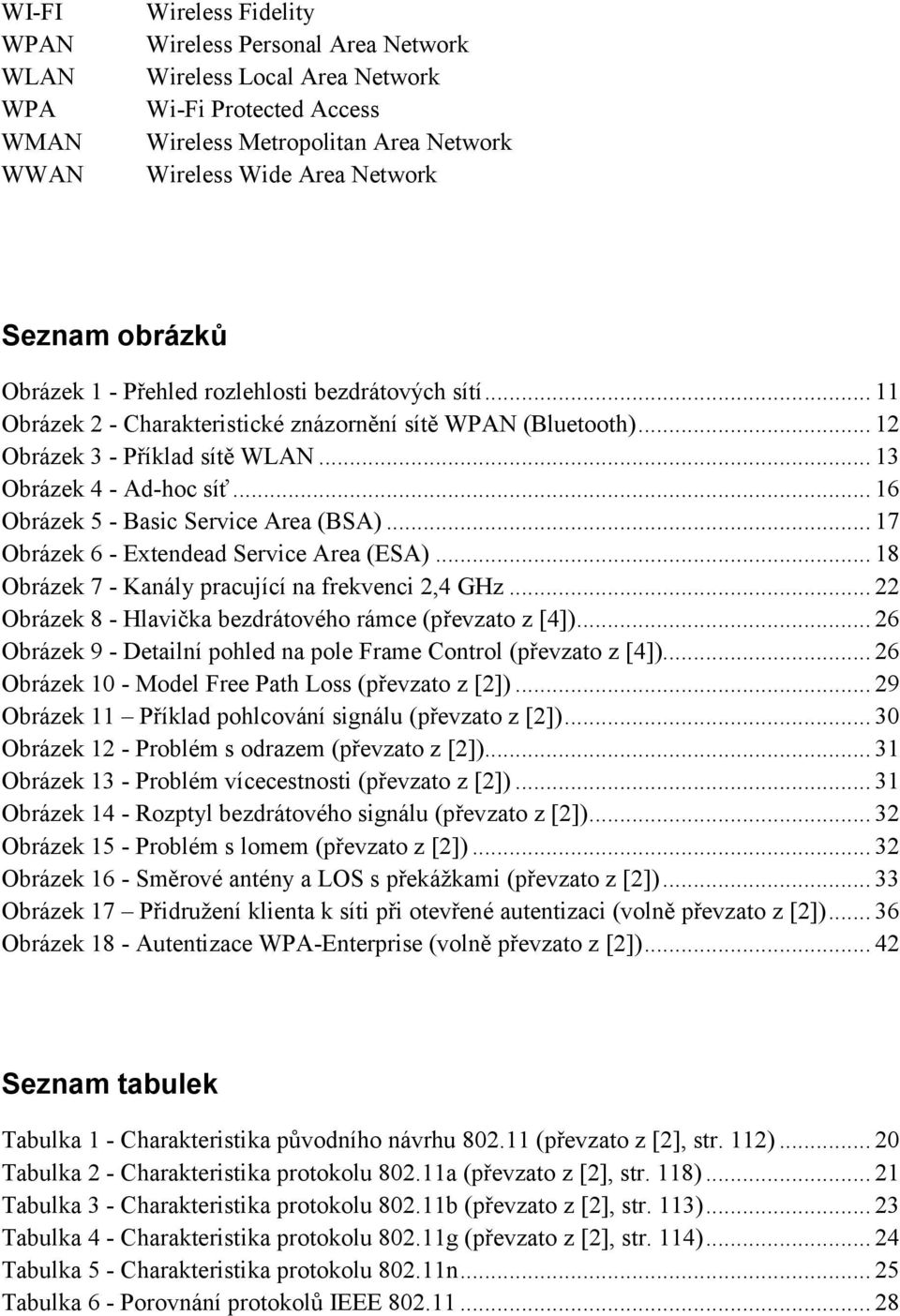 .. 16 Obrázek 5 - Basic Service Area (BSA)... 17 Obrázek 6 - Extendead Service Area (ESA)... 18 Obrázek 7 - Kanály pracující na frekvenci 2,4 GHz.