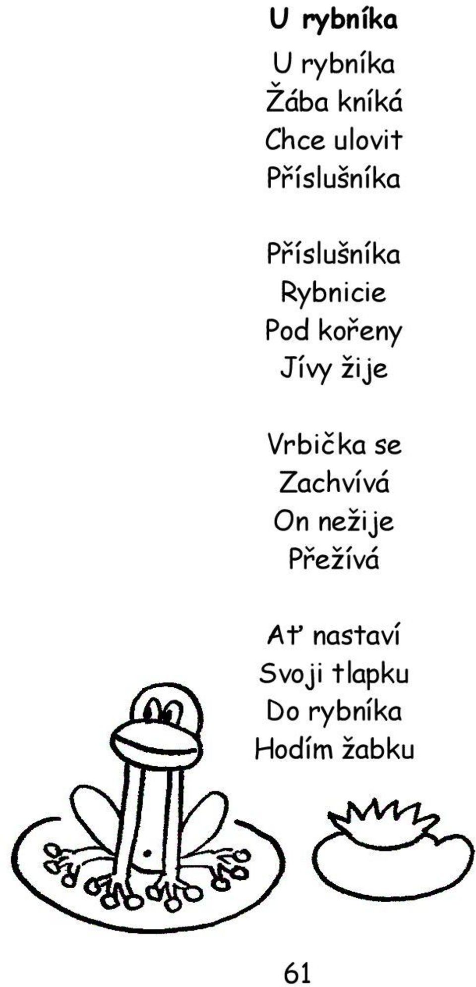 Jívy žije Vrbička se Zachvívá On nežije