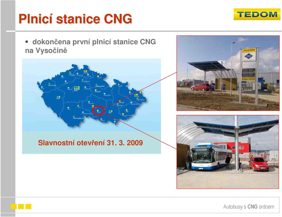 stanice CNG na Vysočině