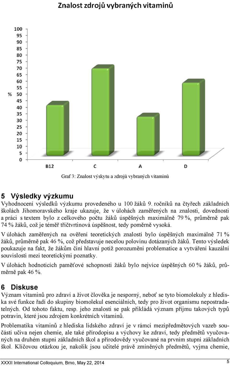 74 % žáků, což je téměř tříčtvrtinová úspěšnost, tedy poměrně vysoká.