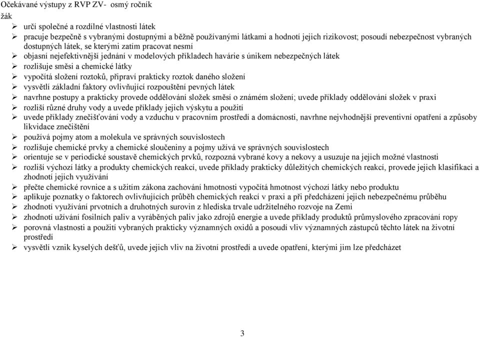 vypočítá sloţení roztoků, připraví prakticky roztok daného sloţení vysvětlí základní faktory ovlivňující rozpouštění pevných látek navrhne postupy a prakticky provede oddělování sloţek směsí o známém