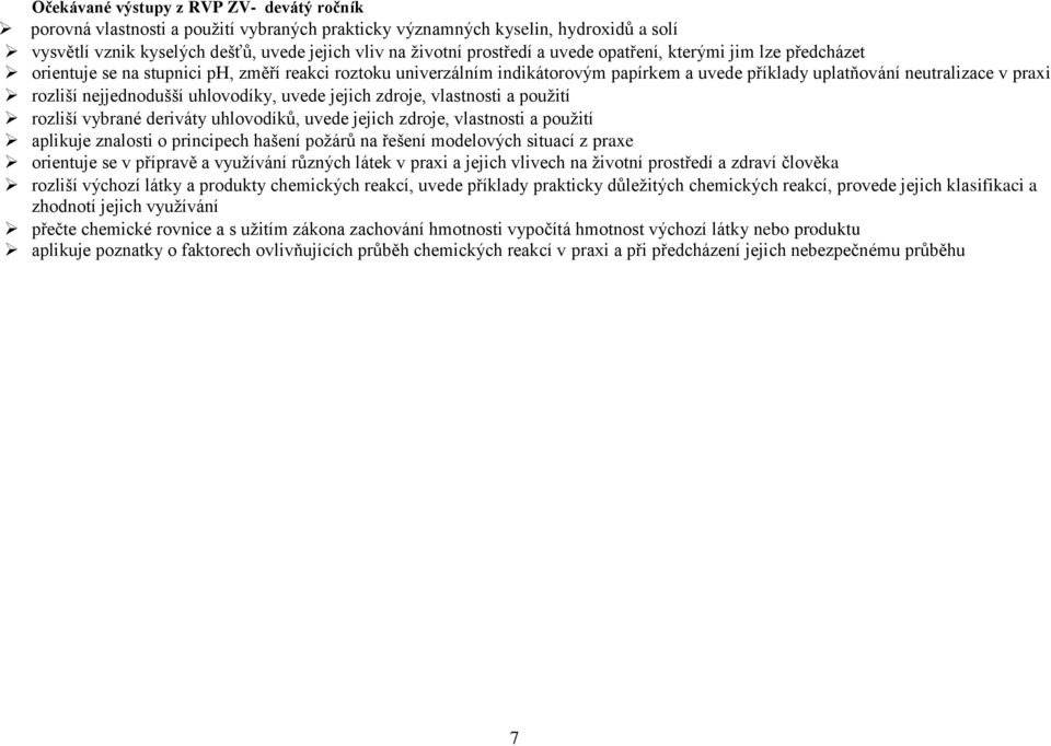 nejjednodušší uhlovodíky, uvede jejich zdroje, vlastnosti a pouţití rozliší vybrané deriváty uhlovodíků, uvede jejich zdroje, vlastnosti a pouţití aplikuje znalosti o principech hašení poţárů na