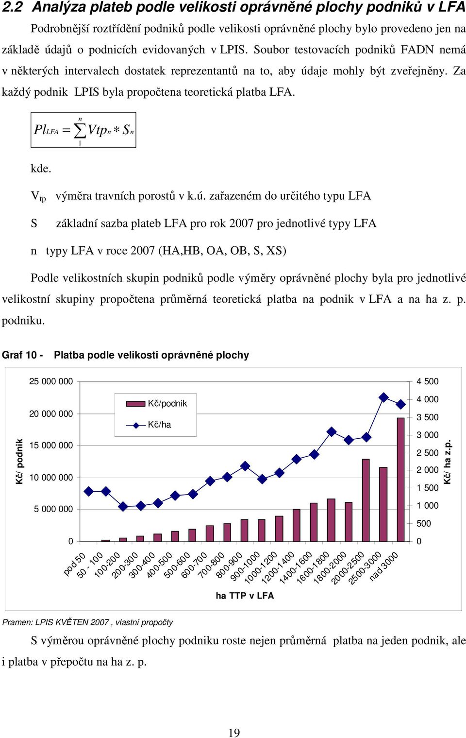 Pl = n Vtpn 1 S n kde. V tp výměra travních porostů v k.ú.