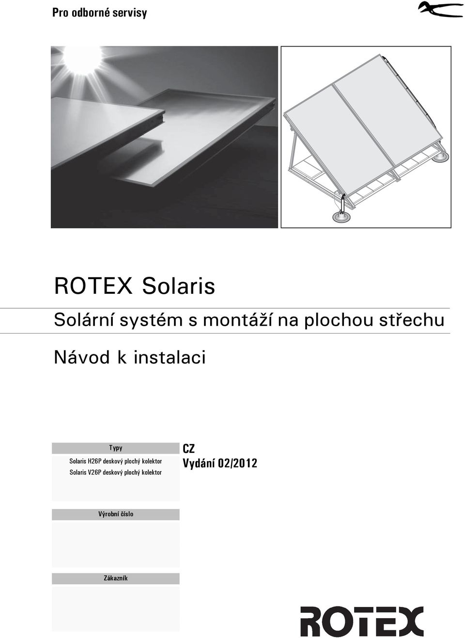 Solaris H26P deskový plochý kolektor Solaris V26P