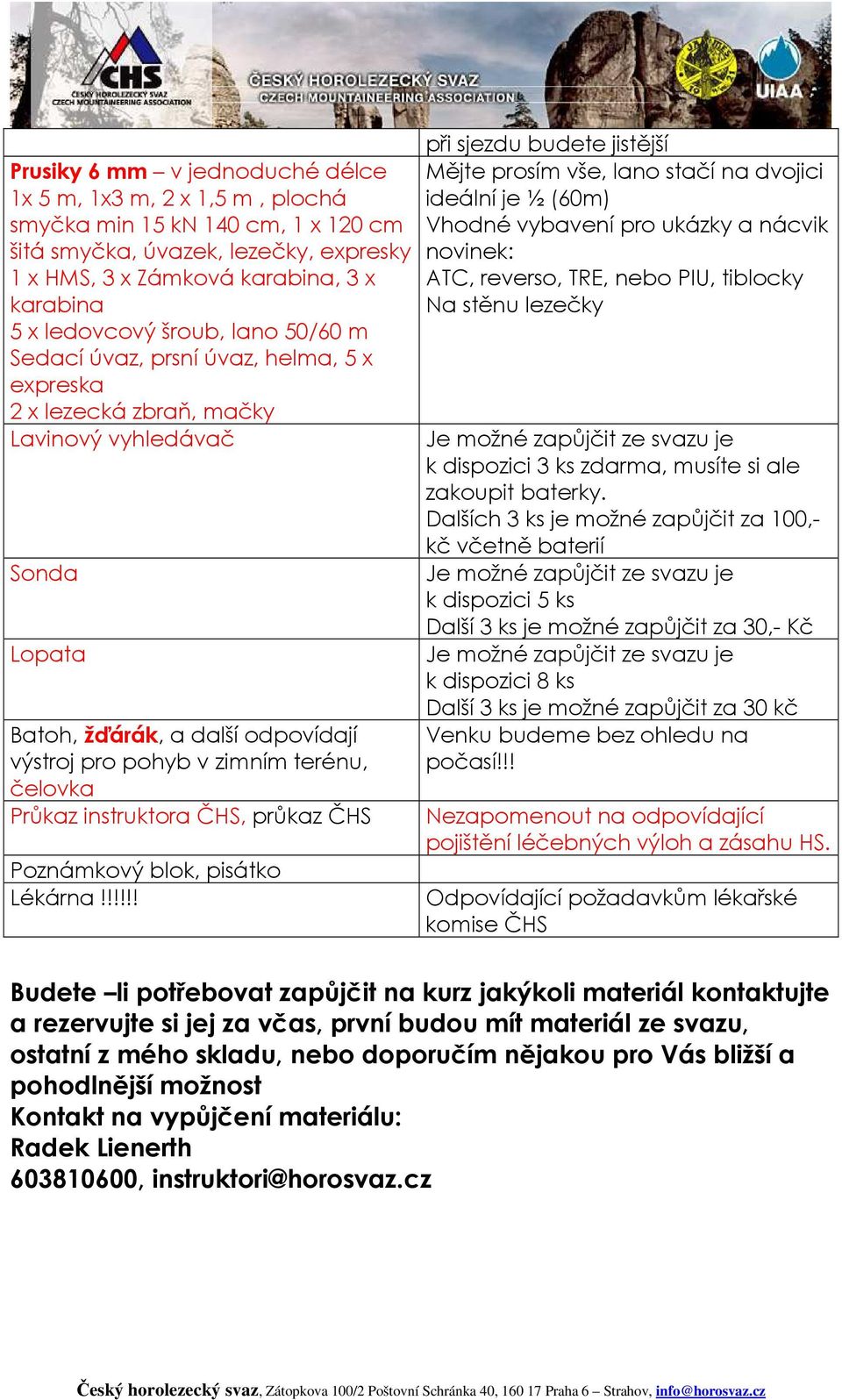 Průkaz instruktora ČHS, průkaz ČHS Poznámkový blok, pisátko Lékárna!