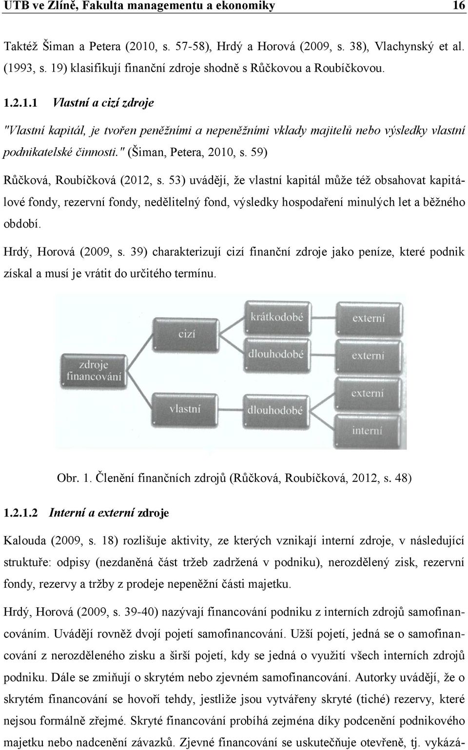 " (Šiman, Petera, 2010, s. 59) Růčková, Roubíčková (2012, s.