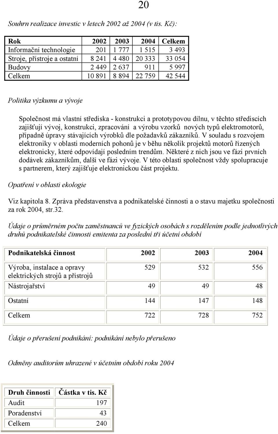 Politika výzkumu a vývoje Společnos t má vlastní střediska - konstrukci a prototypov ou dílnu, v těchto střediscích zajišťují vývoj, konstrukci, zpracování a výrobu vzorků nových typů elektromotorů,