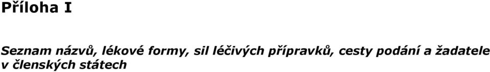 léčivých přípravků,