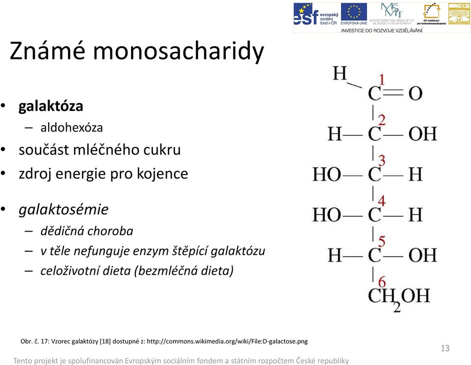 štěpící galaktózu celoživotní dieta (bezmléčná dieta) Obr. č.