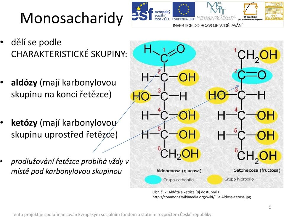 prodlužování řetězce probíhá vždy v místě pod karbonylovou skupinou Obr. č.