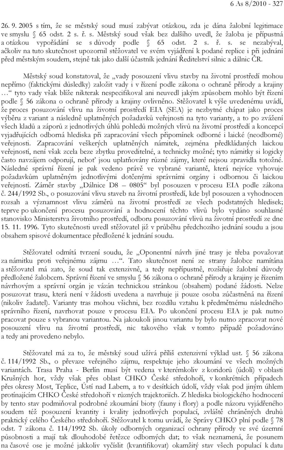 silnic a dálnic ČR.