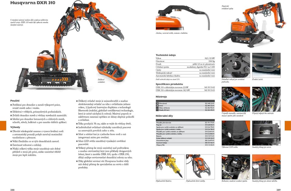 přerušovače modulární, digitální PLC na CAN Specifikace produktu DXR s elektrickým motorem kw 96 99 - DXR s elektrickým motorem 8, kw 96 99 - Pohodlná rukojeť pro uvolnění podvozku. Zvedací závěs.