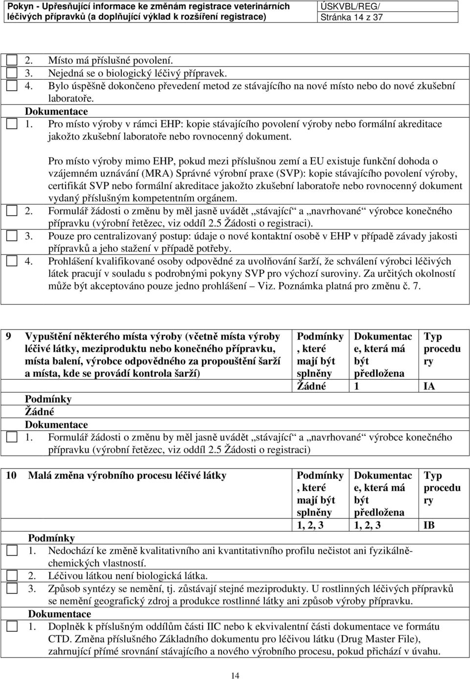 Pro místo výroby v rámci EHP: kopie stávajícího povolení výroby nebo formální akreditace jakožto zkušební laboratoře nebo rovnocenný dokument.