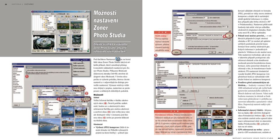 Příkazem Možnosti (klávesová zkratka Ctrl+M) otevřete dialogové okno Možnosti. V levém sloupečku si vyberte položku, kterou chcete nastavit a v odpovídajícím dialogu proveďte nastavení.