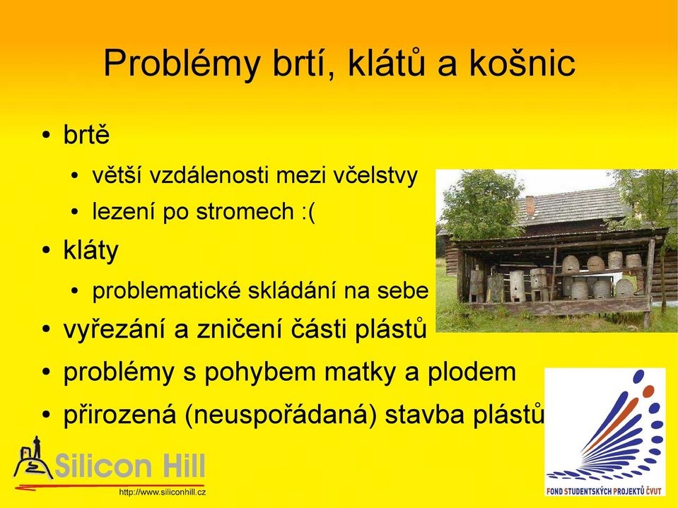 skládání na sebe vyřezání a zničení části plástů problémy